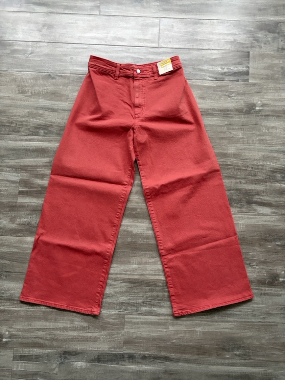 Universal Thread Wide-Leg Jeans in Deep Rust